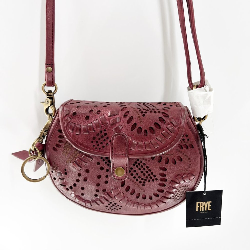 Frye Vivian Crossbody Hand bag burgundy NWT